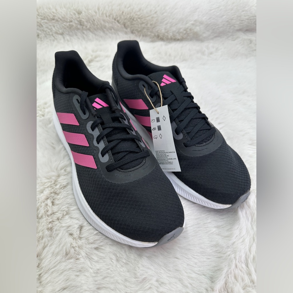 Adidas Women's Run‎ Falcon 3.0 Shoes Size 8.5 NWT Pink Black